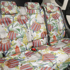Little Corella Australia Cockatoo Back Car Seat Cover Cacatua Sanguinea Banksia Seamless White - Aussie Hoodie