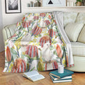 Little Corella Australia Cockatoo Blanket Cacatua Sanguinea Banksia Seamless White - Aussie Hoodie