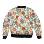 Little Corella Australia Cockatoo Bomber Jacket Cacatua Sanguinea Banksia Seamless White - Aussie Hoodie