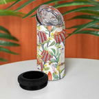 Little Corella Australia Cockatoo 4 in 1 Can Cooler Tumbler Cacatua Sanguinea Banksia Seamless White - Aussie Hoodie