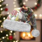 Little Corella Australia Cockatoo Christmas Santa Hat Cacatua Sanguinea Banksia Seamless White - Aussie Hoodie