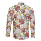 Little Corella Australia Cockatoo Family Matching Off Shoulder Maxi Dress and Hawaiian Shirt Cacatua Sanguinea Banksia Seamless White - Aussie Hoodie