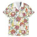 Little Corella Australia Cockatoo Family Matching Short Sleeve Bodycon Dress and Hawaiian Shirt Cacatua Sanguinea Banksia Seamless White - Aussie Hoodie