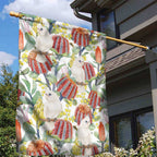 Little Corella Australia Cockatoo Garden Flag Cacatua Sanguinea Banksia Seamless White - Aussie Hoodie