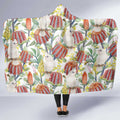 Little Corella Australia Cockatoo Hooded Blanket Cacatua Sanguinea Banksia Seamless White - Aussie Hoodie