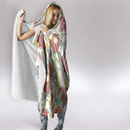 Little Corella Australia Cockatoo Hooded Blanket Cacatua Sanguinea Banksia Seamless White - Aussie Hoodie