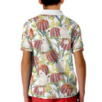 Little Corella Australia Cockatoo Kid Polo Shirt Cacatua Sanguinea Banksia Seamless White - Aussie Hoodie