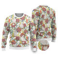 Little Corella Australia Cockatoo Ugly Christmas Sweater Cacatua Sanguinea Banksia Seamless White - Aussie Hoodie