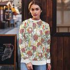 Little Corella Australia Cockatoo Ugly Christmas Sweater Cacatua Sanguinea Banksia Seamless White - Aussie Hoodie
