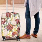 Little Corella Australia Cockatoo Luggage Cover Cacatua Sanguinea Banksia Seamless White - Aussie Hoodie