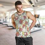 Little Corella Australia Cockatoo Men Tank Top Cacatua Sanguinea Banksia Seamless White - Aussie Hoodie