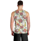 Little Corella Australia Cockatoo Men Tank Top Cacatua Sanguinea Banksia Seamless White - Aussie Hoodie