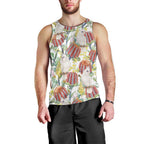 Little Corella Australia Cockatoo Men Tank Top Cacatua Sanguinea Banksia Seamless White - Aussie Hoodie