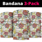 Little Corella Australia Cockatoo Neck Gaiter Cacatua Sanguinea Banksia Seamless White - Aussie Hoodie