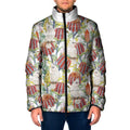 Little Corella Australia Cockatoo Padded Jacket Cacatua Sanguinea Banksia Seamless White - Aussie Hoodie