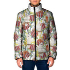 Little Corella Australia Cockatoo Padded Jacket Cacatua Sanguinea Banksia Seamless White - Aussie Hoodie