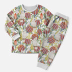 Little Corella Australia Cockatoo Christmas Pajama Set Cacatua Sanguinea Banksia Seamless White - Aussie Hoodie