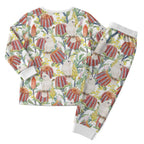 Little Corella Australia Cockatoo Christmas Pajama Set Cacatua Sanguinea Banksia Seamless White - Aussie Hoodie