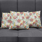 Little Corella Australia Cockatoo Pillow Cover Cacatua Sanguinea Banksia Seamless White - Aussie Hoodie