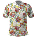 Little Corella Australia Cockatoo Polo Shirt Cacatua Sanguinea Banksia Seamless White - Aussie Hoodie