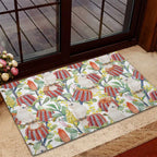 Little Corella Australia Cockatoo Rubber Doormat Cacatua Sanguinea Banksia Seamless White - Aussie Hoodie