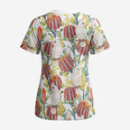 Little Corella Australia Cockatoo Scrub Top Cacatua Sanguinea Banksia Seamless White - Aussie Hoodie