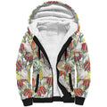 Little Corella Australia Cockatoo Sherpa Hoodie Cacatua Sanguinea Banksia Seamless White - Aussie Hoodie