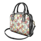 Little Corella Australia Cockatoo Shoulder Handbag Cacatua Sanguinea Banksia Seamless White - Aussie Hoodie