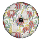Little Corella Australia Cockatoo Spare Tire Cover Cacatua Sanguinea Banksia Seamless White - Aussie Hoodie