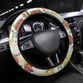 Little Corella Australia Cockatoo Steering Wheel Cover Cacatua Sanguinea Banksia Seamless White - Aussie Hoodie