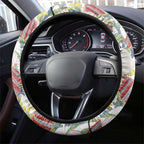 Little Corella Australia Cockatoo Steering Wheel Cover Cacatua Sanguinea Banksia Seamless White - Aussie Hoodie