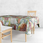 Little Corella Australia Cockatoo Tablecloth Cacatua Sanguinea Banksia Seamless White - Aussie Hoodie