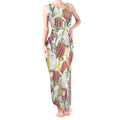 Little Corella Australia Cockatoo Tank Maxi Dress Cacatua Sanguinea Banksia Seamless White - Aussie Hoodie