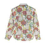 Little Corella Australia Cockatoo Women Casual Shirt Cacatua Sanguinea Banksia Seamless White - Aussie Hoodie
