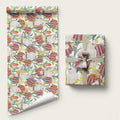 Little Corella Australia Cockatoo Wrapping Paper Cacatua Sanguinea Banksia Seamless White - Aussie Hoodie