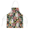 Little Corella Australia Cockatoo Apron Cacatua Sanguinea Banksia Seamless Black - Aussie Hoodie