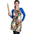 Little Corella Australia Cockatoo Apron Cacatua Sanguinea Banksia Seamless Black - Aussie Hoodie
