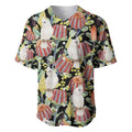 Little Corella Australia Cockatoo Baseball Jersey Cacatua Sanguinea Banksia Seamless Black - Aussie Hoodie