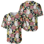 Little Corella Australia Cockatoo Baseball Jersey Cacatua Sanguinea Banksia Seamless Black - Aussie Hoodie