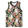 Little Corella Australia Cockatoo Basketball Jersey Cacatua Sanguinea Banksia Seamless Black - Aussie Hoodie