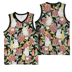 Little Corella Australia Cockatoo Basketball Jersey Cacatua Sanguinea Banksia Seamless Black - Aussie Hoodie