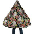 Little Corella Australia Cockatoo Cloak Cacatua Sanguinea Banksia Seamless Black - Aussie Hoodie