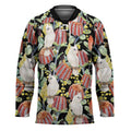 Little Corella Australia Cockatoo Hockey Jersey Cacatua Sanguinea Banksia Seamless Black - Aussie Hoodie