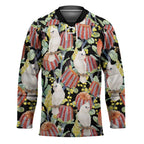 Little Corella Australia Cockatoo Hockey Jersey Cacatua Sanguinea Banksia Seamless Black - Aussie Hoodie