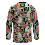 Little Corella Australia Cockatoo Hockey Jersey Cacatua Sanguinea Banksia Seamless Black - Aussie Hoodie
