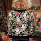 Little Corella Australia Cockatoo Kid Ugly Christmas Sweater Cacatua Sanguinea Banksia Seamless Black - Aussie Hoodie