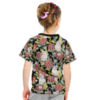 Little Corella Australia Cockatoo Kid T Shirt Cacatua Sanguinea Banksia Seamless Black - Aussie Hoodie