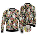 Little Corella Australia Cockatoo Ugly Christmas Sweater Cacatua Sanguinea Banksia Seamless Black - Aussie Hoodie