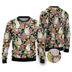Little Corella Australia Cockatoo Ugly Christmas Sweater Cacatua Sanguinea Banksia Seamless Black - Aussie Hoodie