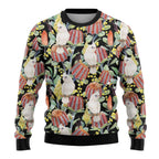 Little Corella Australia Cockatoo Ugly Christmas Sweater Cacatua Sanguinea Banksia Seamless Black - Aussie Hoodie